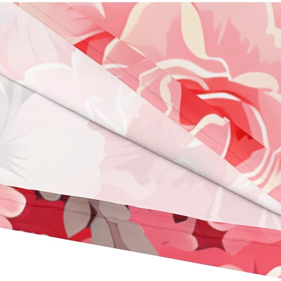 Plus Size Maxi Dress Bohemian V Neck 3/4 Sleeves Floor Length - Picture 5 of 6